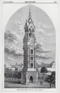 Delhi Clock Tower by English School