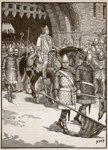 Departure of Bishop Odo from Rochester (Illustration from Cassell