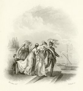 Departure of Richard I from Cyprus by English School