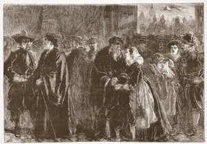 Departure of the Banished Ministers from Kuttenberg by English School