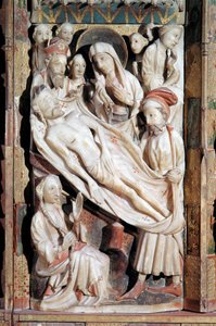 Deposition, Polyptych of the Passion (alabaster relief) by English School