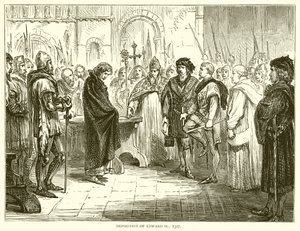 Deposition of Edward II, 1327 by English School