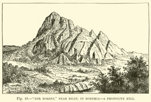 Der Borzen, near Bilin, in Bohemia, a Phonolite Hill by English School