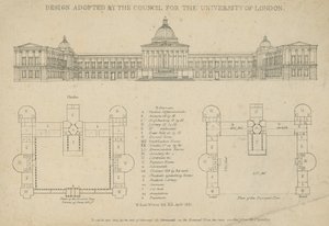 Design Adopted by the Council for the University of London by English School