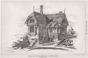 Design for Cottage Residence, Ewhurst, Surrey by English School