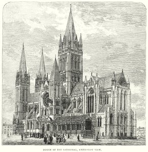 Design of the Cathedral, South-East View by English School