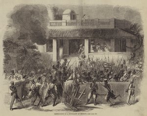 Destruction of a Bungalow at Meerut by English School
