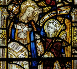 Detail (Annunciation) by English School