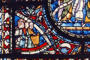 Detail of the north window of the Choir by English School