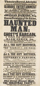 Dickens playbill: The Haunted Man, at Adelphi Theatre Royal, 28th December 1848
