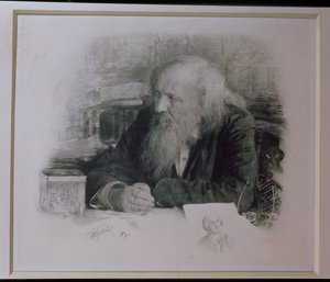 Dimitry Ivanovich Mendeleyev (1834-1907) by English School