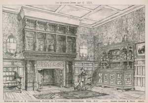Dining Room at 6 Grosvenor Place for H Campbell-Bannerman, MP by English School