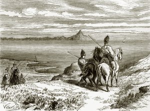 Distant View of Mount Athos by English School
