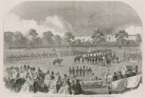 Distribution of the Victoria Cross, the New Order of Valour, by Her Majesty in Hyde Park by English School
