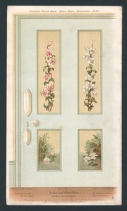 Door Panel Decoration by English School