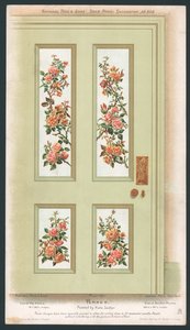 Door Panel Decoration by English School