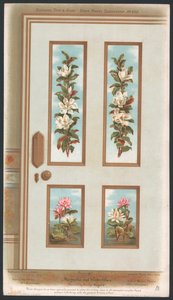 Door Panel Decoration by English School