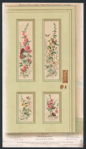 Door Panel Decoration by English School