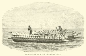 Double Canoe of a New Caledonian Chief