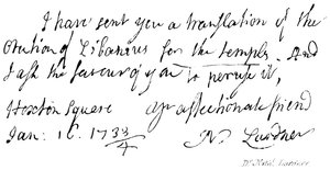 Dr. Nathaniel Lardner by English School
