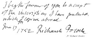 Dr Richard Pococke by English School