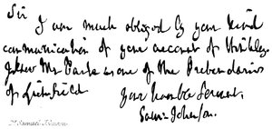 Dr Samuel Johnson
