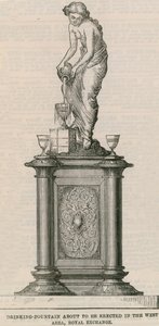 Drinking Fountain Erected Near the Royal Exchange by English School