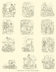Drolleries of the Steam Engine by English School