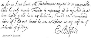 Duchess of Bedford by English School