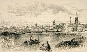 Dundee in c.1880, from 