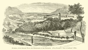 Dunkeld, with Birnam Wood and Dunsinane in the Distance