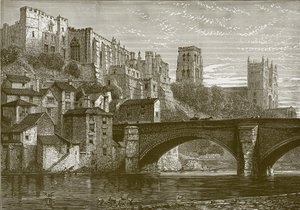 Durham, from the River by English School