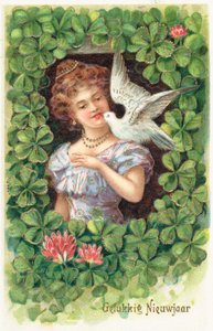 Dutch New Years card by English School