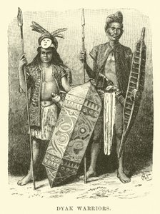 Dyak Warriors by English School