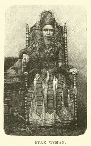 Dyak Woman by English School
