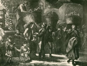 Early morning in Covent Garden Market, London by English School