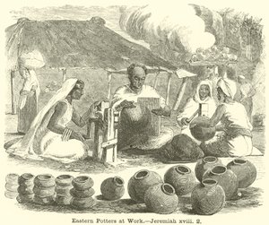 Eastern Potters at Work by English School