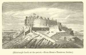 Edinburgh Castle at the Period by English School