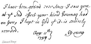 Edward Young by English School