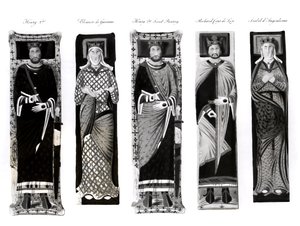 Effigies of Henry II, Eleanor of Aquitaine, Richard Coeur de Lion, and Isabel d