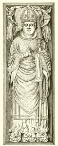 Effigy of William of Wykeham on his Tomb in Winchester Cathedral by English School