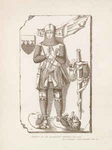 Effigy of an Alsatian Knight, c. 1320 by English School