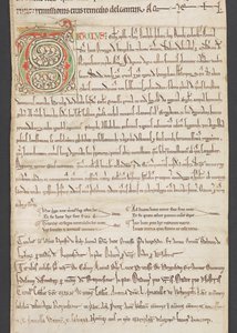 Egerton Manuscript 2849, Membrane III, c.1225-30