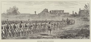 Egyptian Troops at Karnak by English School