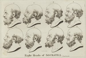 Eight Heads of Socrates by English School