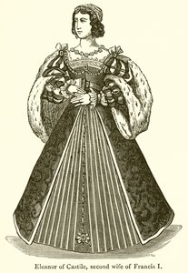 Eleanor of Castile, Second Wife of Francis I by English School