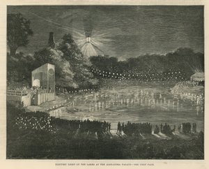 Electric Light on the Lakes at the Alexandra Palace by English School