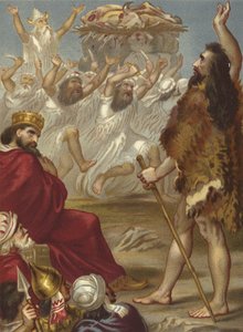 Elijah and the Priests of Baal on Mount Carmel by English School