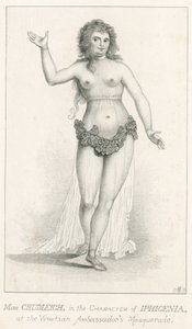 Elizabeth Chudleigh, in the character of Iphigenia at the Venetian Ambassadors Masquerade, Ranelagh, London by English School
