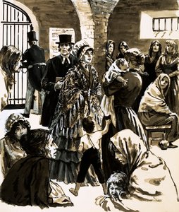 Elizabeth Fry became a campaigner for prison reform after visiting Newgate Prison by English School